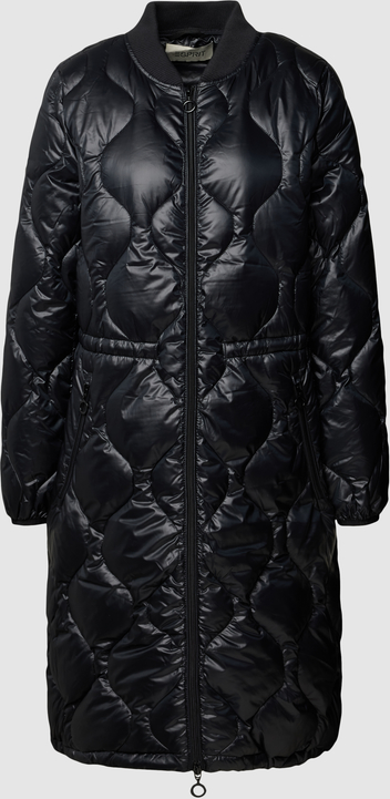 Czarny płaszcz Esprit w stylu casual