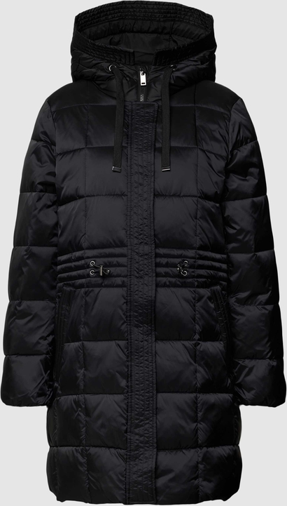 Czarny płaszcz Esprit z kapturem w stylu casual