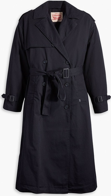 Czarny płaszcz Levis w stylu casual bez kaptura