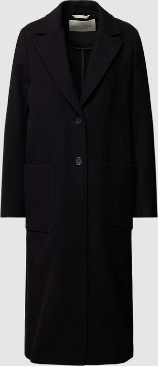 Czarny płaszcz Marc O'Polo z wełny