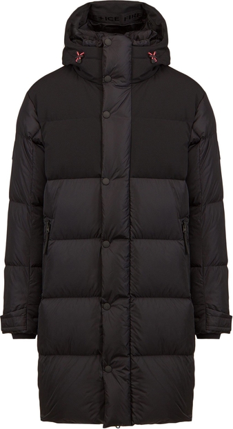 Czarny płaszcz męski Bogner Fire+ice w młodzieżowym stylu