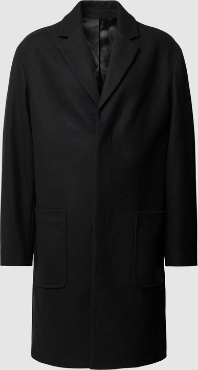 Czarny płaszcz męski Calvin Klein z kaszmiru
