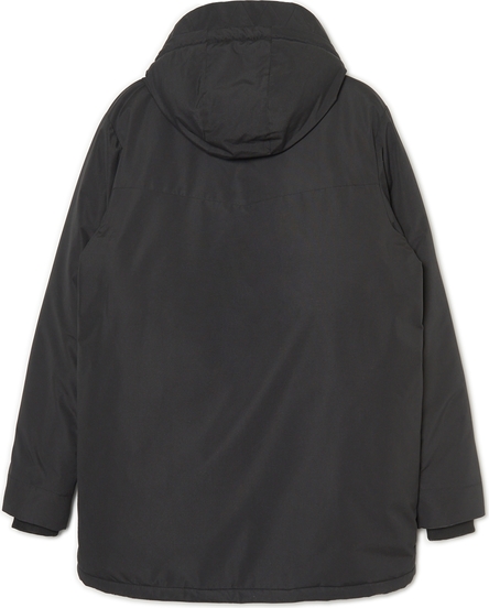 Czarny płaszcz męski Cropp z tkaniny w młodzieżowym stylu