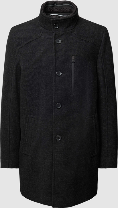 Czarny płaszcz męski S.Oliver Black Label