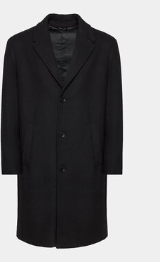 Czarny płaszcz męski Sisley