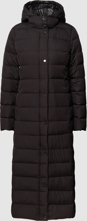 Czarny płaszcz Ralph Lauren w stylu casual z kapturem