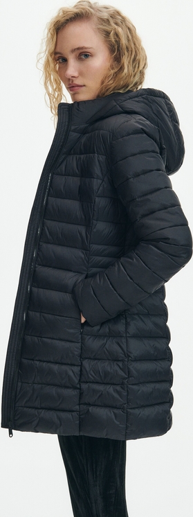 Czarny płaszcz Reserved bez kaptura w stylu casual
