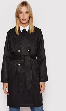 Czarny płaszcz Selected Femme w stylu casual bez kaptura