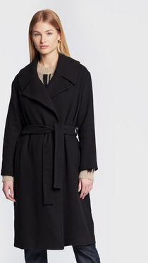 Czarny płaszcz Sisley przejściowa