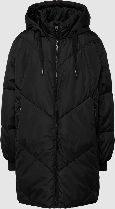 Czarny płaszcz Vero Moda z kapturem