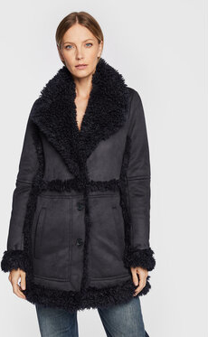 Czarny płaszcz Zadig & Voltaire bez kaptura w stylu casual