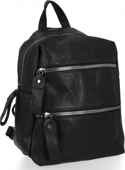 Czarny plecak Bee Bag ze skóry ekologicznej