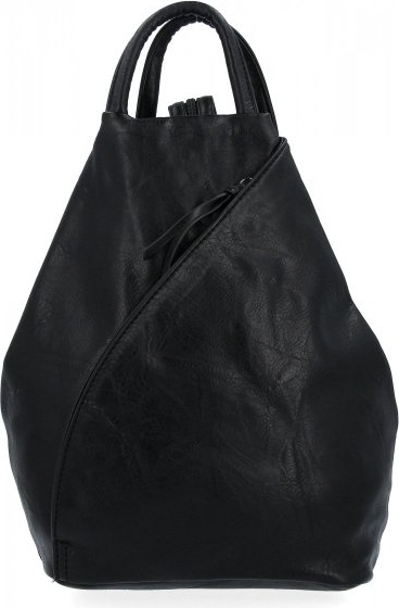 Czarny plecak Hernan ze skóry ekologicznej