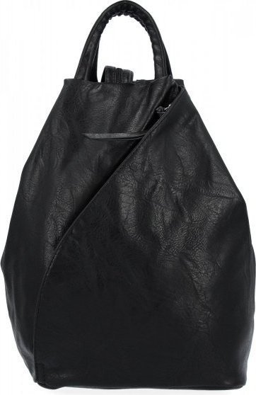 Czarny plecak Hernan ze skóry ekologicznej