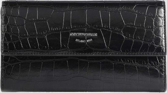 Czarny portfel Emporio Armani