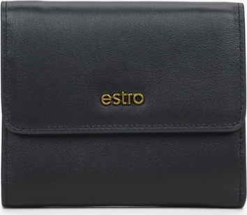 Czarny portfel Estro