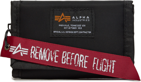 Czarny portfel męski Alpha Industries
