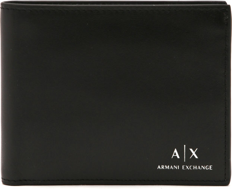 Czarny portfel męski Armani Exchange