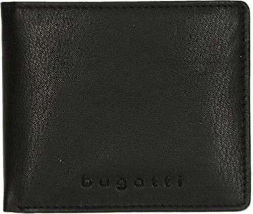 Czarny portfel męski Bugatti