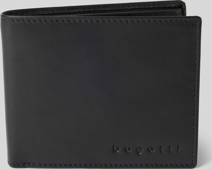 Czarny portfel męski Bugatti