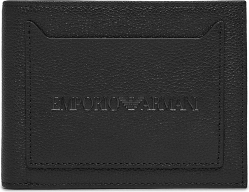 Czarny portfel męski Emporio Armani