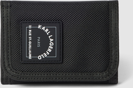 Czarny portfel męski Karl Lagerfeld