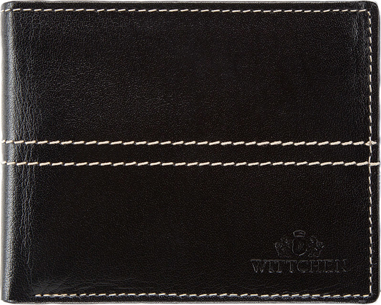 Czarny portfel męski Wittchen