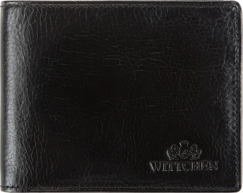 Czarny portfel męski Wittchen ze skóry