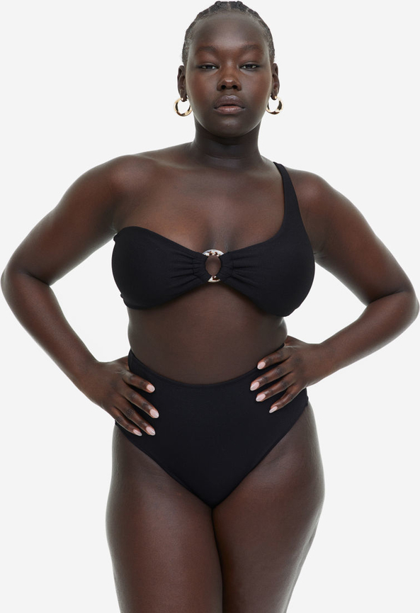 Czarny strój kąpielowy H & M w sportowym stylu