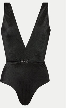 Czarny strój kąpielowy Karl Lagerfeld w stylu casual