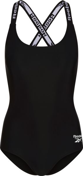 Czarny strój kąpielowy Reebok w sportowym stylu