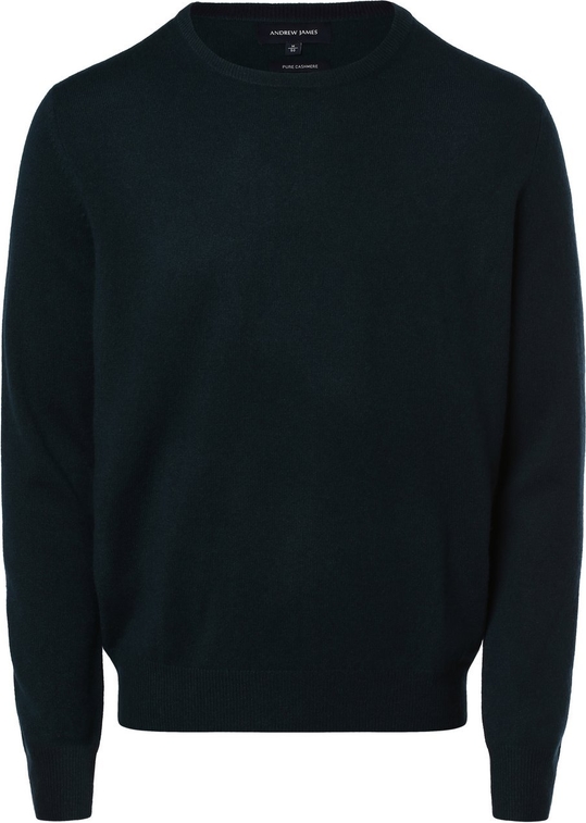 Czarny sweter Andrew James w stylu casual