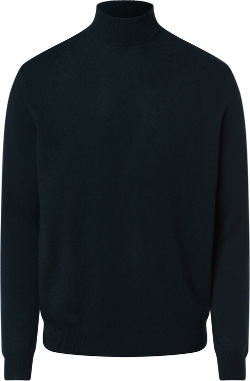 Czarny sweter Andrew James w stylu casual z kaszmiru z golfem