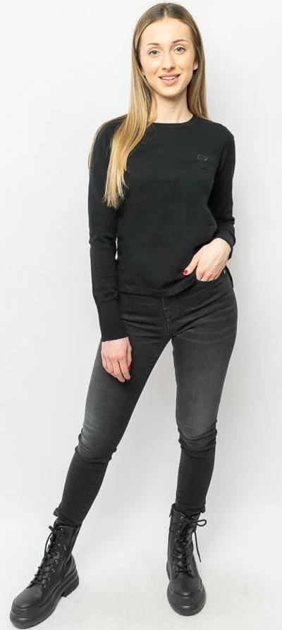 Czarny sweter Armani Exchange z kaszmiru w stylu casual