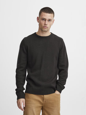 Czarny sweter Blend w stylu casual z okrągłym dekoltem