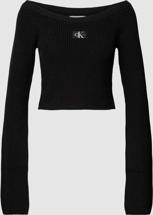 Czarny sweter Calvin Klein z bawełny