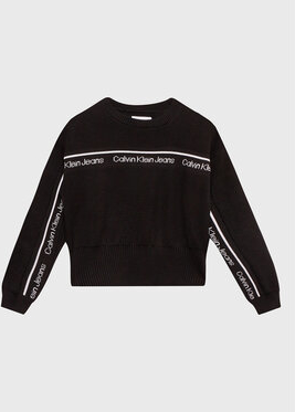 Czarny sweter Calvin Klein z jeansu