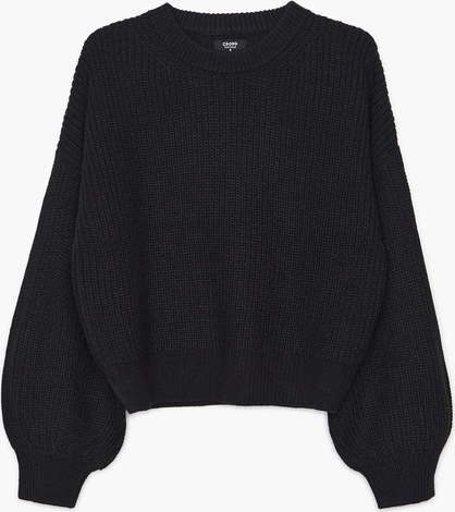 Czarny sweter Cropp w stylu casual