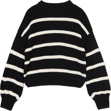 Czarny sweter Cropp w stylu casual z dzianiny