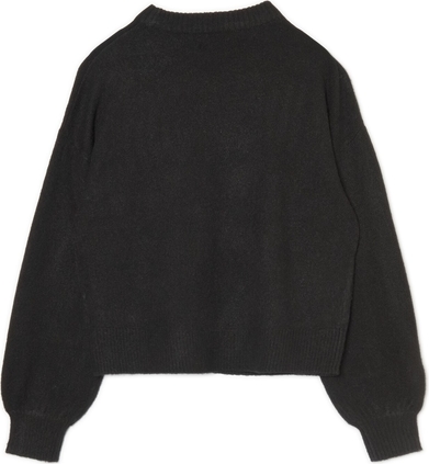 Czarny sweter Cropp z dzianiny