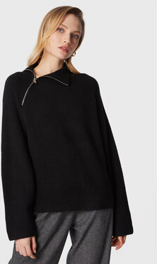 Czarny sweter EDITED w stylu casual
