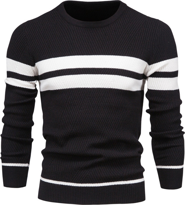 Czarny sweter Elegrina w młodzieżowym stylu