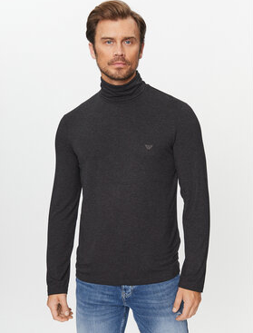 Czarny sweter Emporio Armani w stylu casual