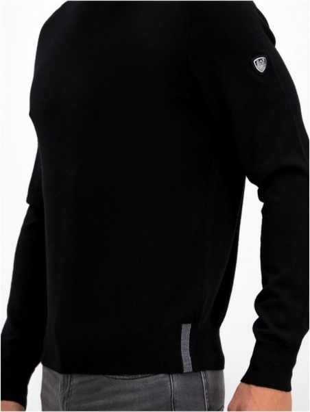Czarny sweter Emporio Armani z wełny