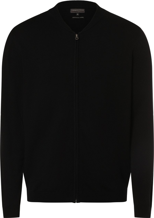 Czarny sweter Finshley & Harding z bawełny w stylu casual