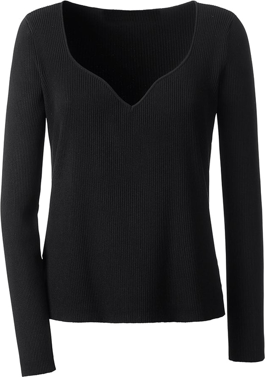 Czarny sweter Heine w stylu casual