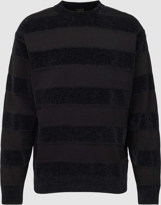 Czarny sweter Hugo Boss z okrągłym dekoltem