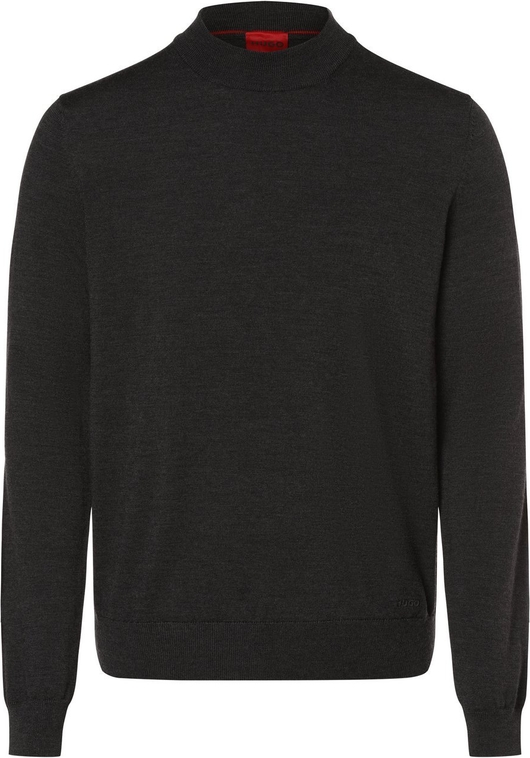 Czarny sweter Hugo Boss z okrągłym dekoltem w stylu casual