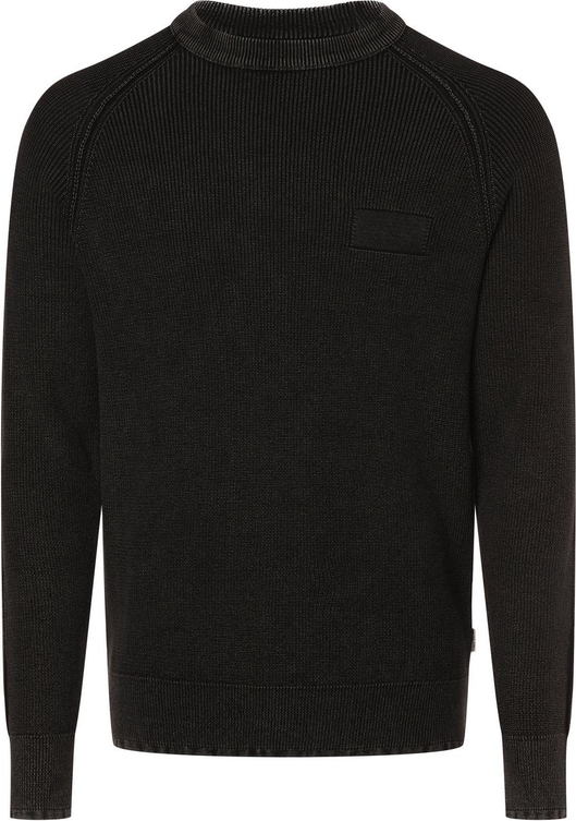 Czarny sweter Jack & Jones w stylu casual z okrągłym dekoltem z bawełny