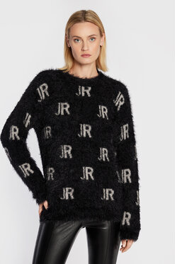 Czarny sweter John Richmond w stylu casual